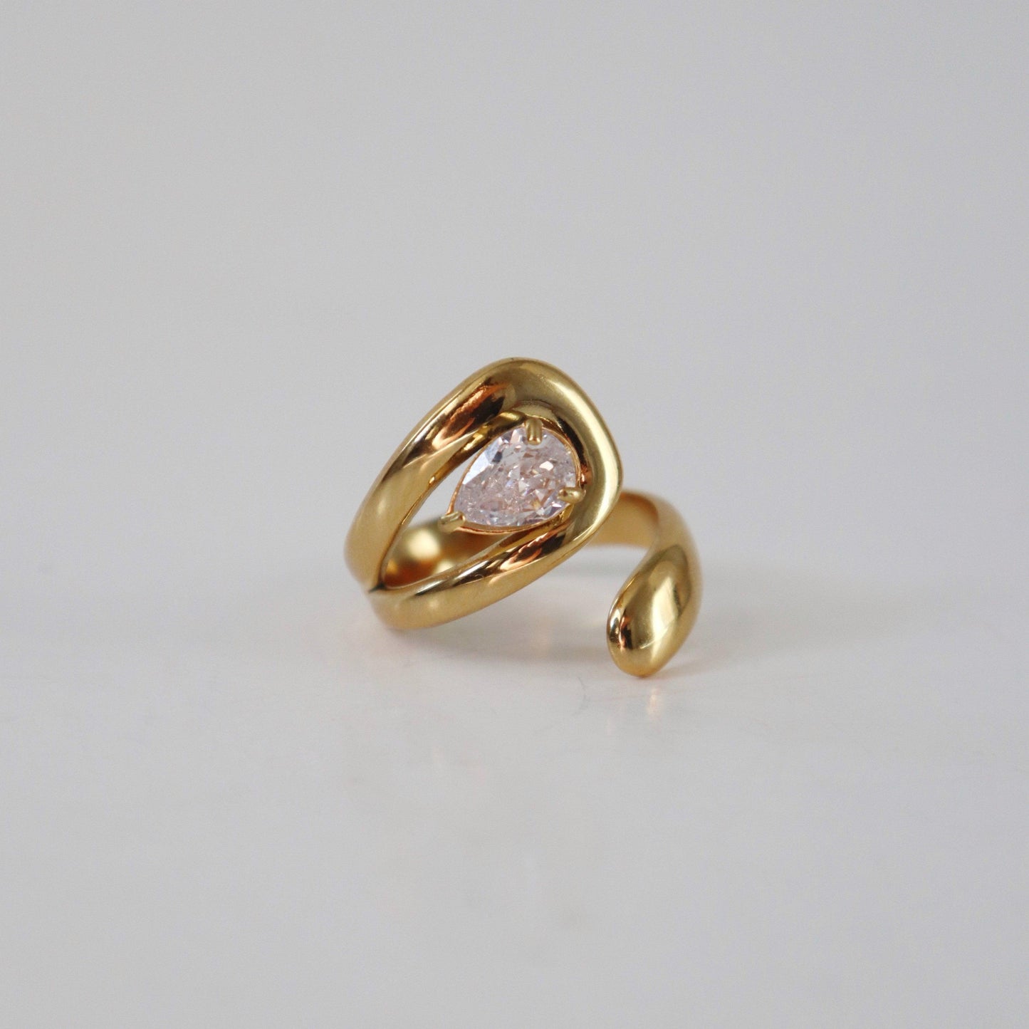 Amelia Ring | Zircon Wrap Ring