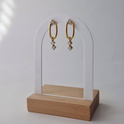 Audrey CZ Dangle Earrings