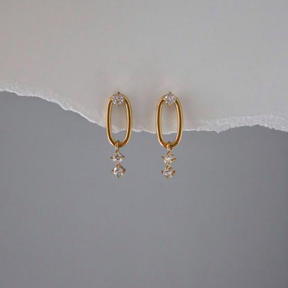 Audrey CZ Dangle Earrings