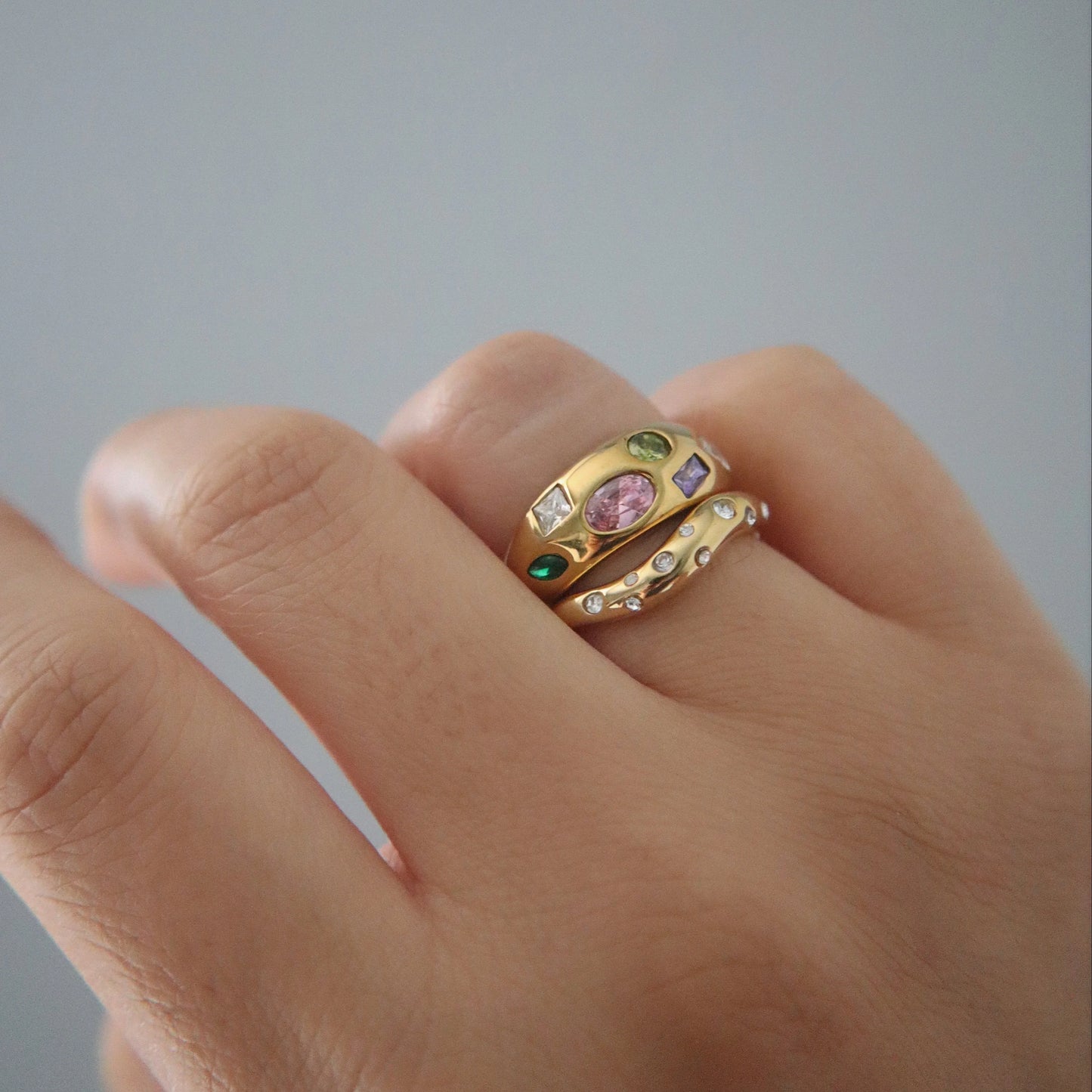 Mosaic Ring | Multicolor Gem Ring