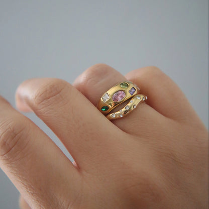 Mosaic Ring | Multicolor Gem Ring