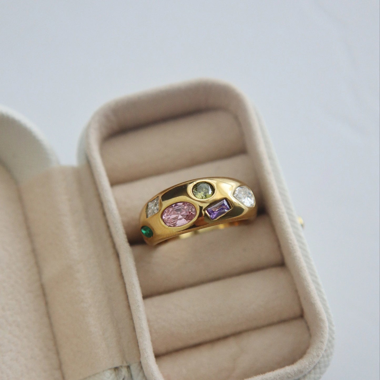 Mosaic Ring | Multicolor Gem Ring