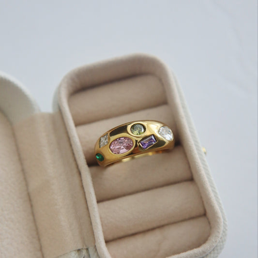 Mosaic Ring | Multicolor Gem Ring