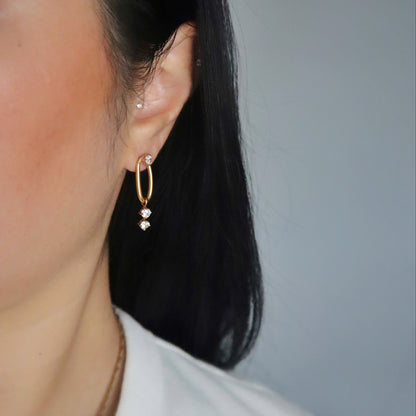 Audrey CZ Dangle Earrings