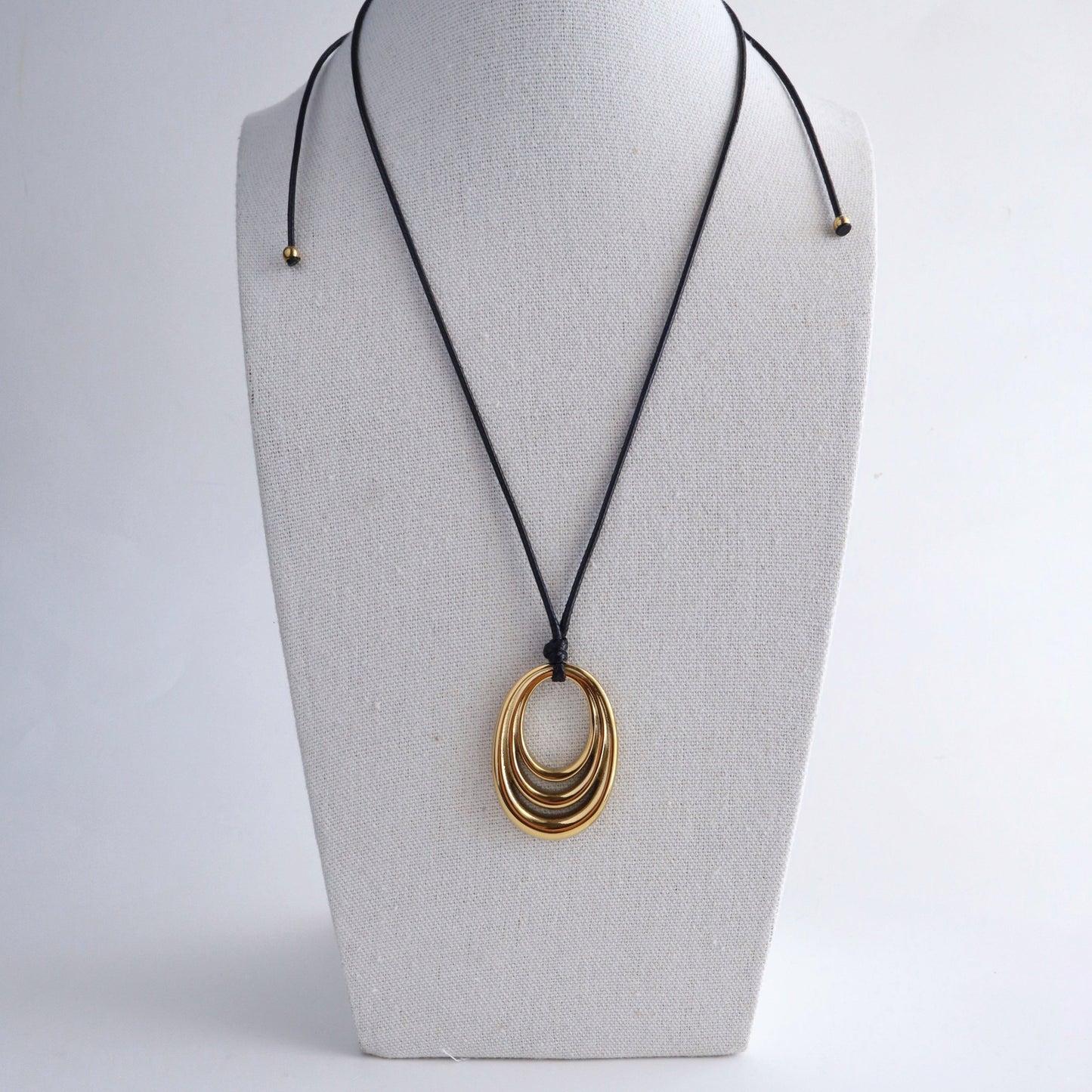 Eclipse Cord Necklace | Adjustable Cord Necklace