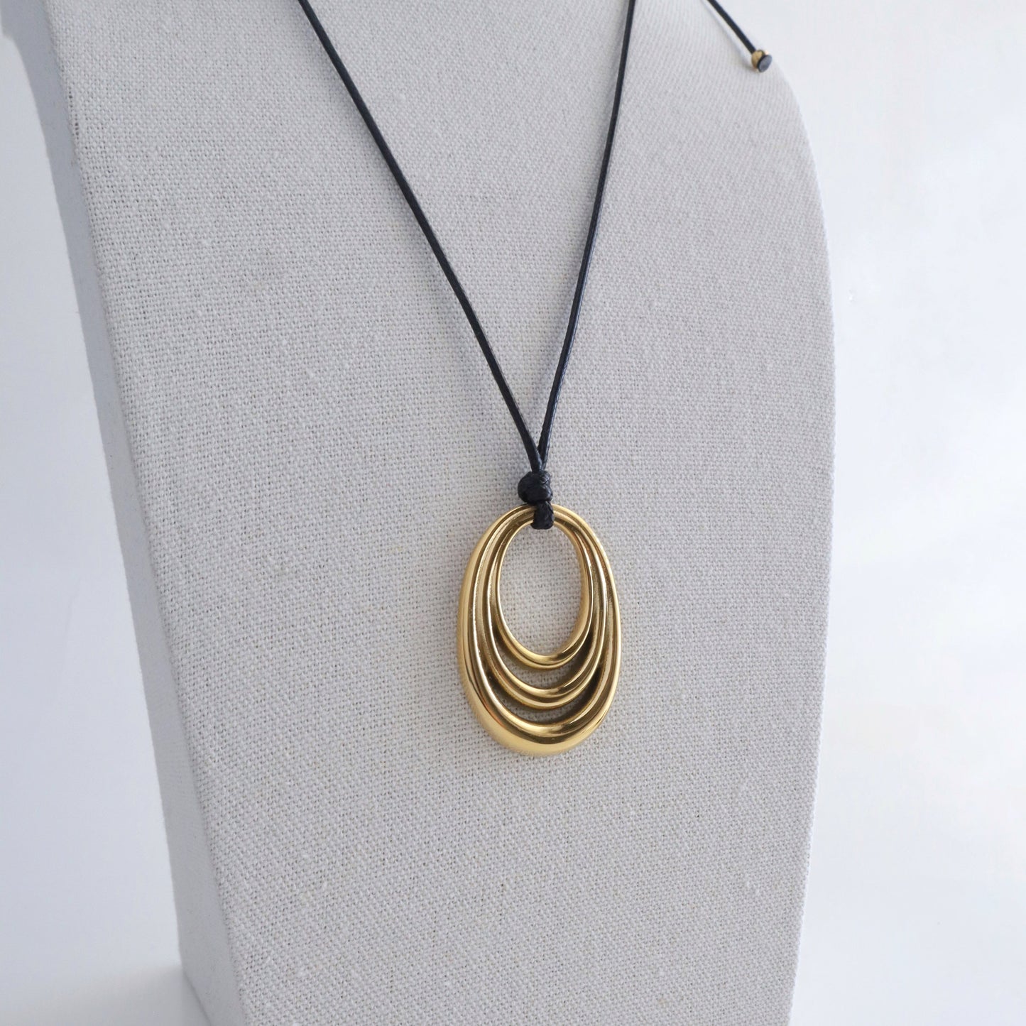 Eclipse Cord Necklace | Adjustable Cord Necklace