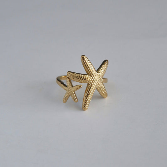 Starfish Adjustable Ring | Beach Jewelry