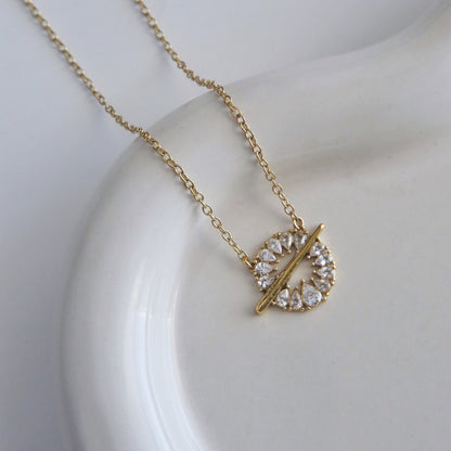 Eternity Halo Necklace | Everyday Necklace