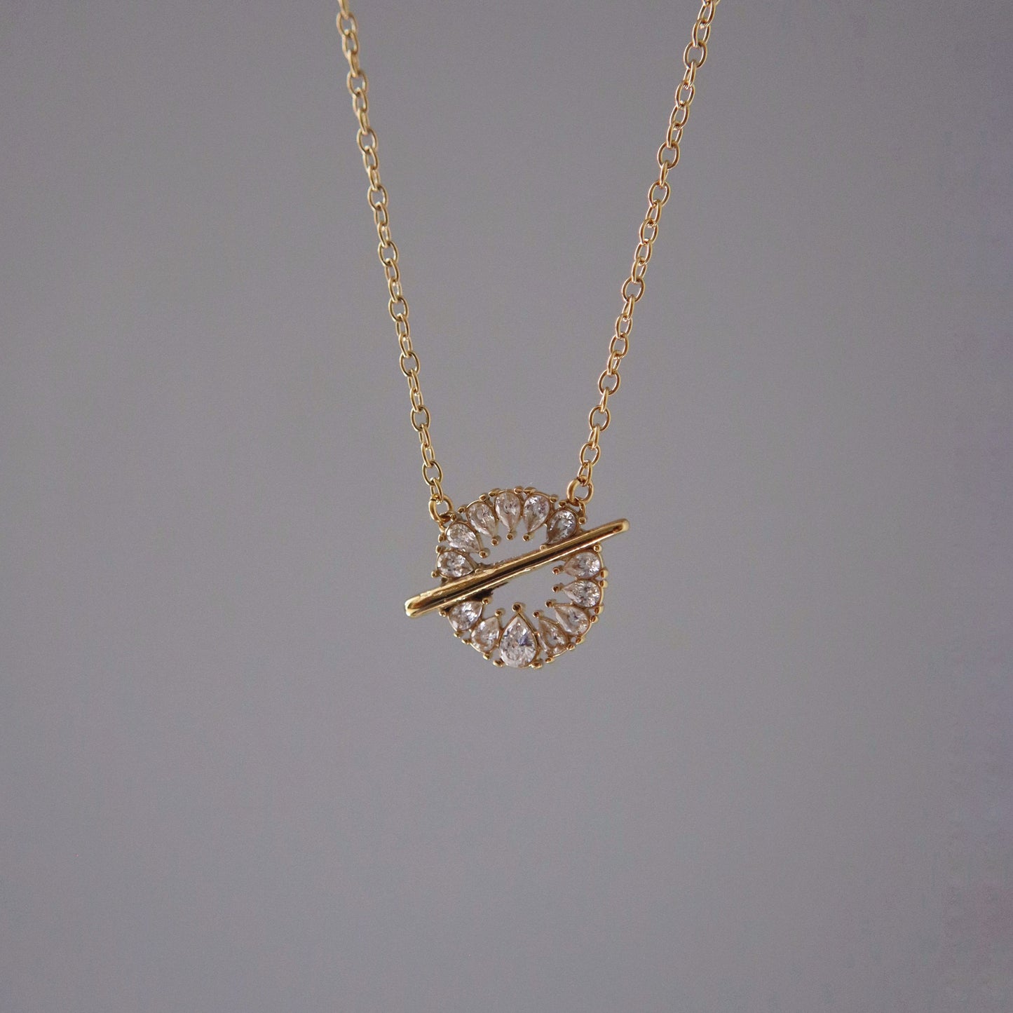 Eternity Halo Necklace | Everyday Necklace