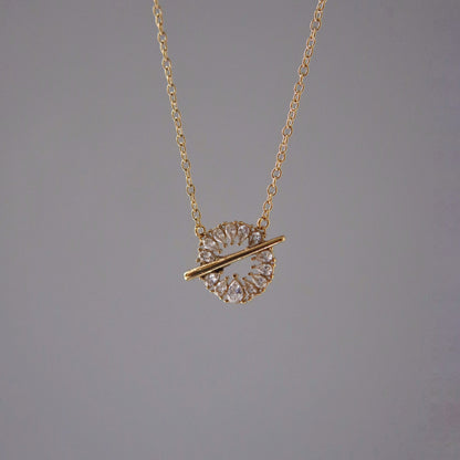 Eternity Halo Necklace | Everyday Necklace