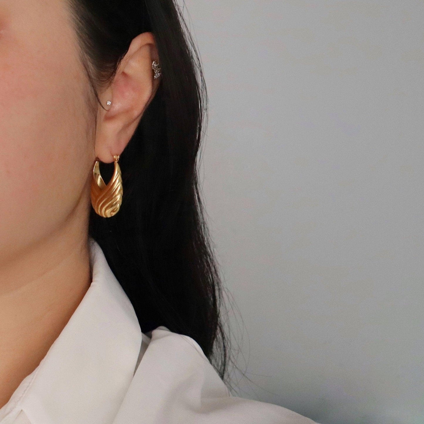 Aspen Hoops | Statement Hoop Earrings