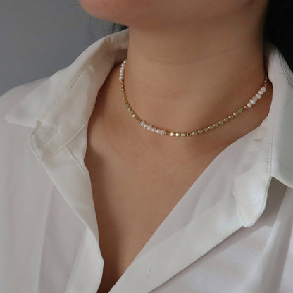 Adeline Pearl Choker Necklace