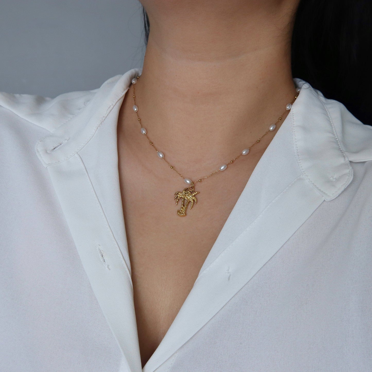 Palma Pearl Necklace | Beach Jewelry