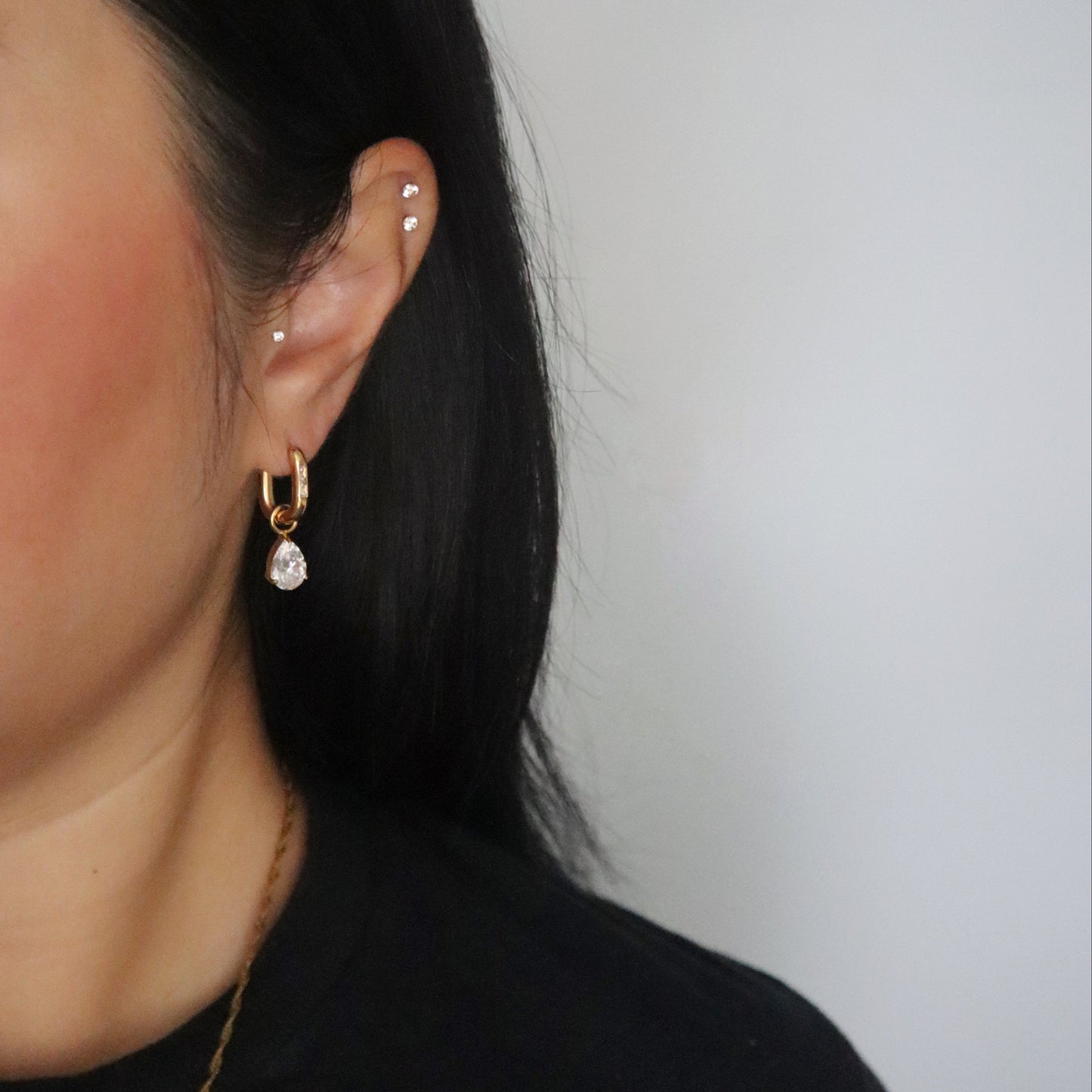 Ellie Teardrop Hoops | Elegant Drop Earrings