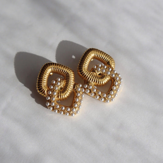 Amara Earrings | Statement Pearl Earrings