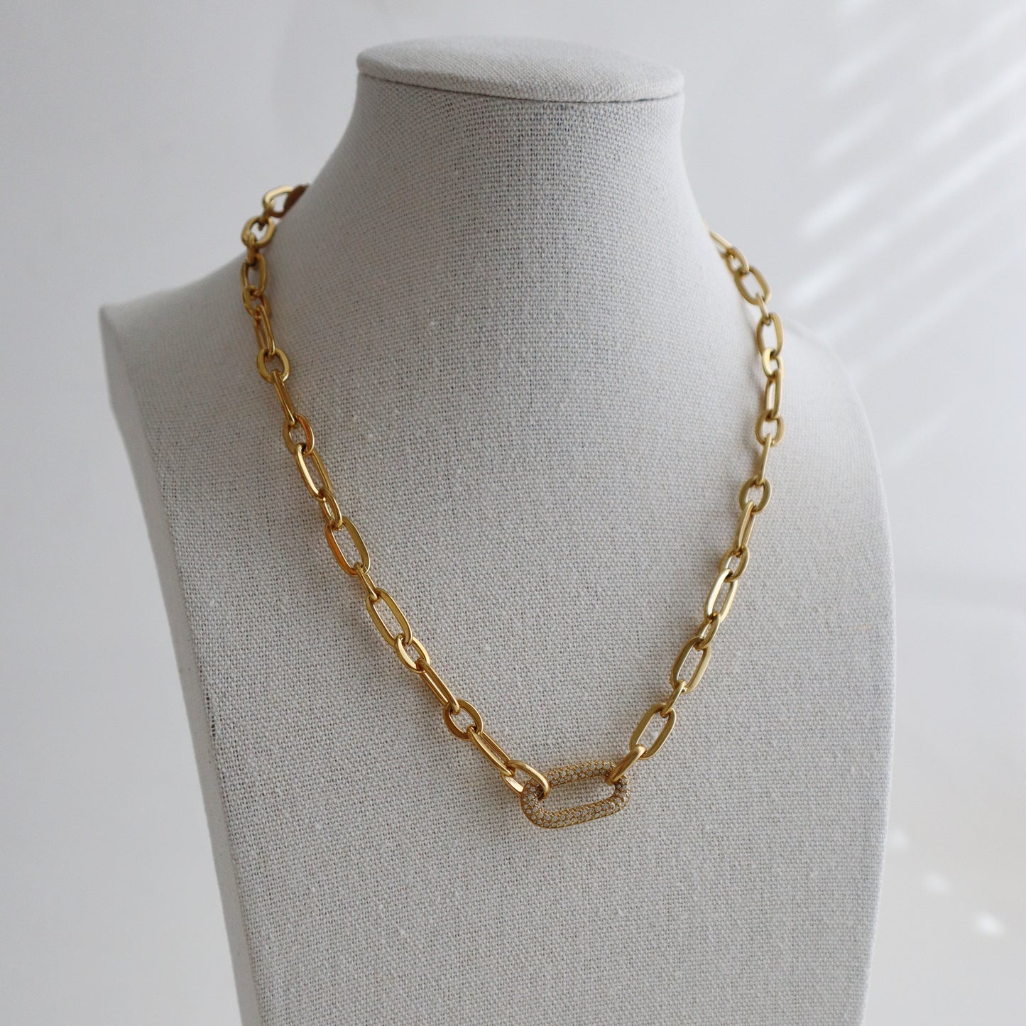 Pave Link Chunky Chain | Statement Necklace