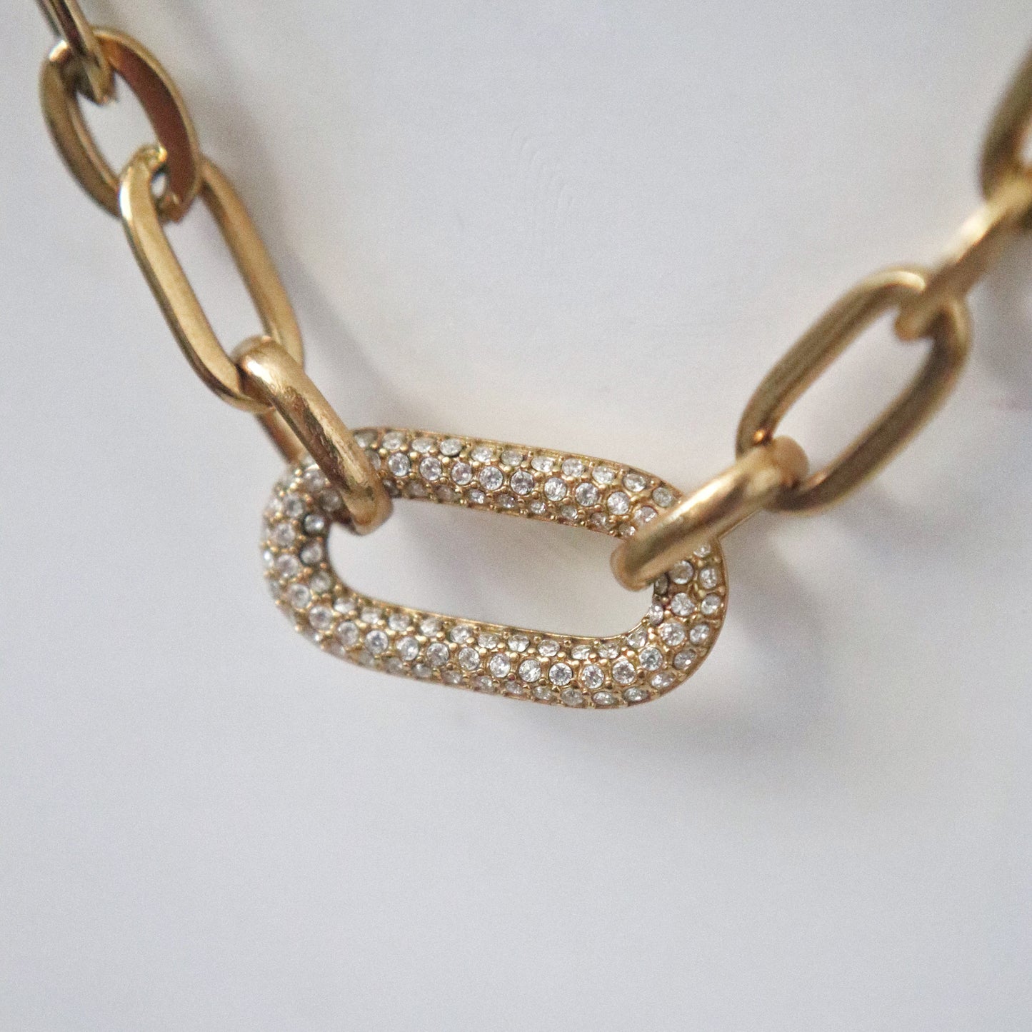 Pave Link Chunky Chain | Statement Necklace