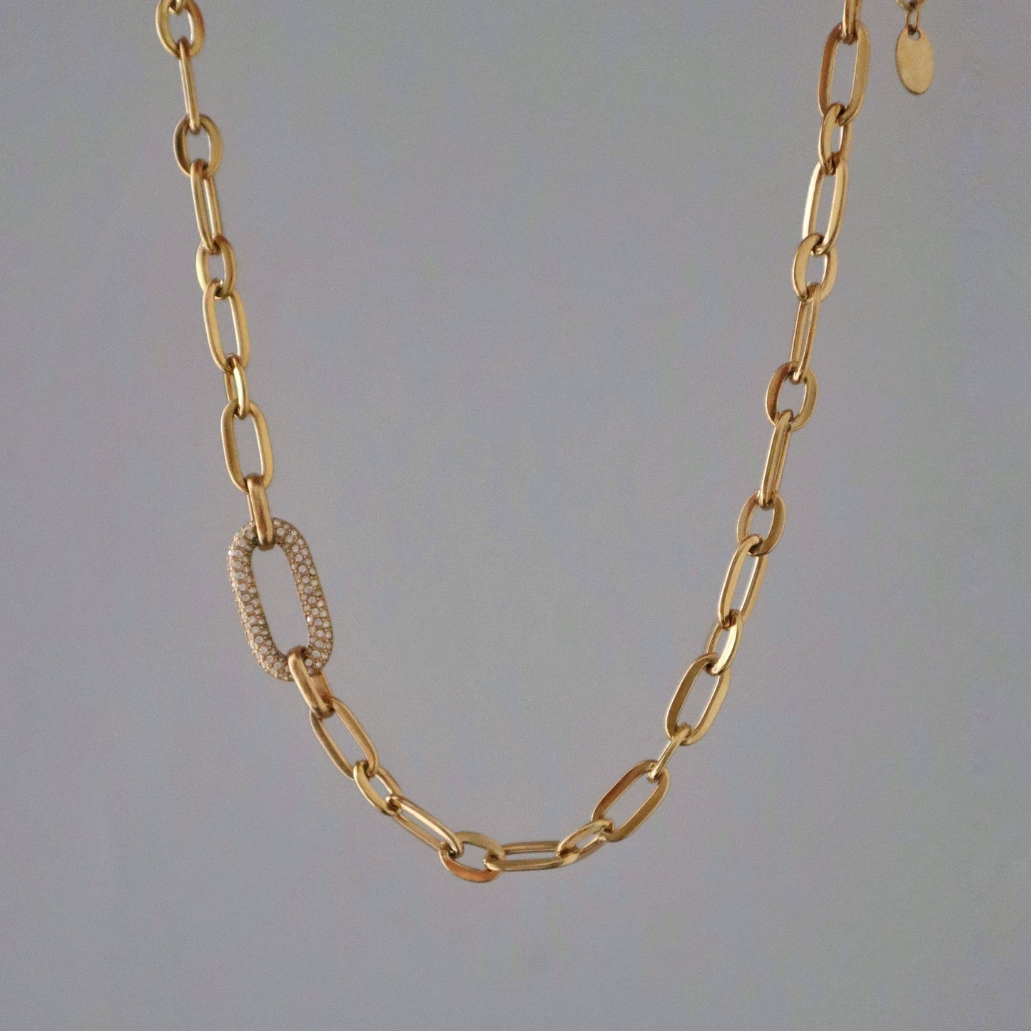 Pave Link Chunky Chain | Statement Necklace