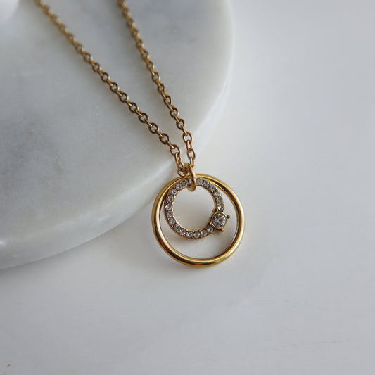Soleil Circle Necklace | Everyday Necklace