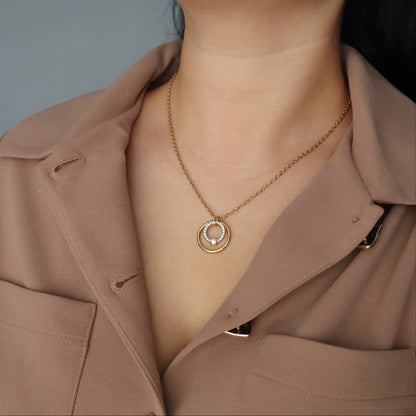 Soleil Circle Necklace | Everyday Necklace