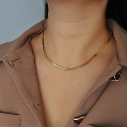 Snake Herringbone Chain | Everyday Chain
