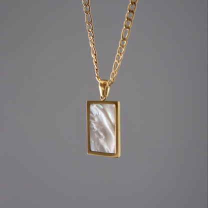 Serenity Necklace | White Shell Pendant