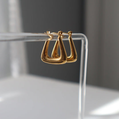 Maddie Hoops | Gold Hoops - JESSA JEWELRY | GOLD JEWELRY; dainty, affordable gold everyday jewelry. Tarnish free, water-resistant, hypoallergenic. Jewelry for everyday wear