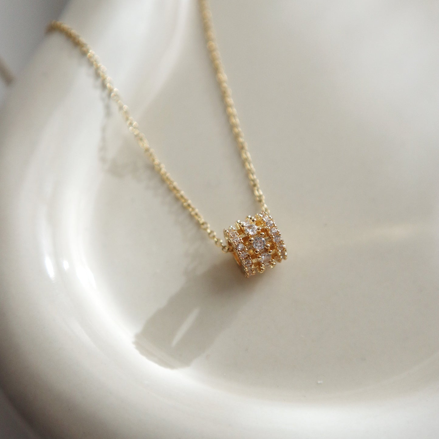 Lainey Necklace | CZ Pendant Necklace