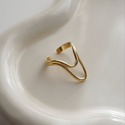 Double Curve Ring | Adjustable Ring