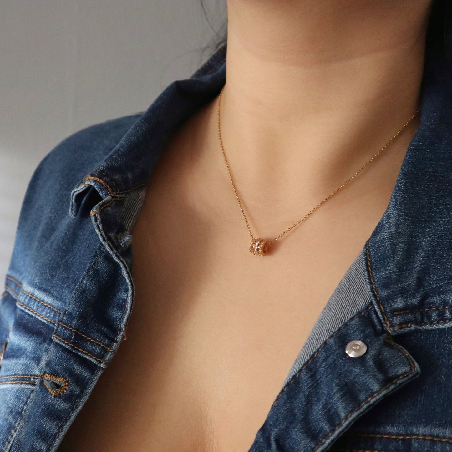 Lainey Necklace | CZ Pendant Necklace