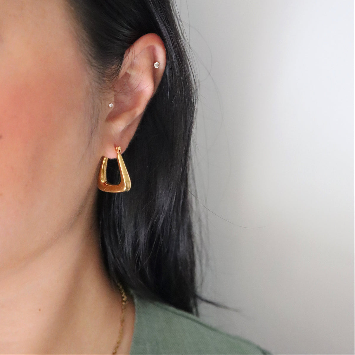 Maddie Hoops | Gold Hoops