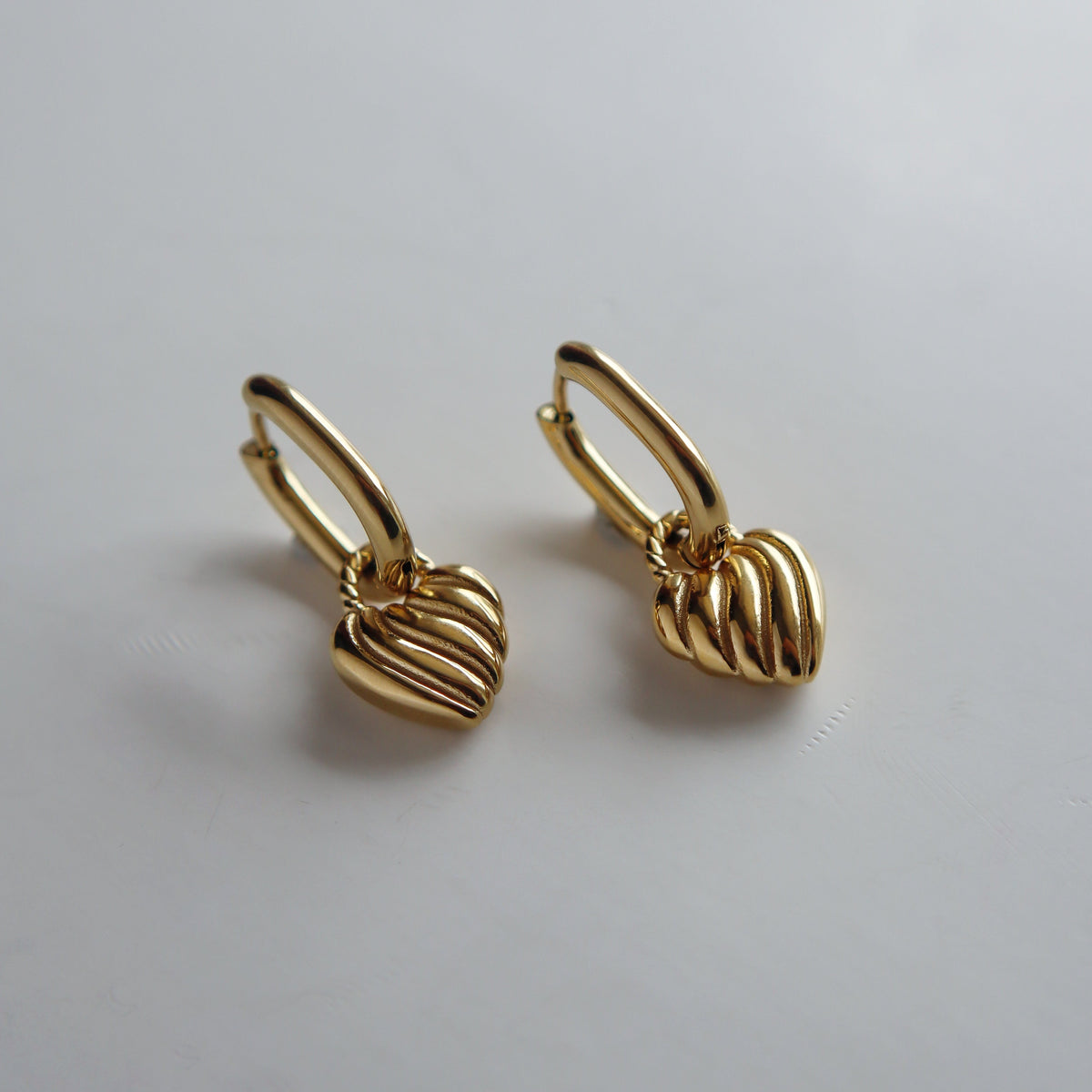 Sweetheart Hoops | Minimalistic Heart Hoops