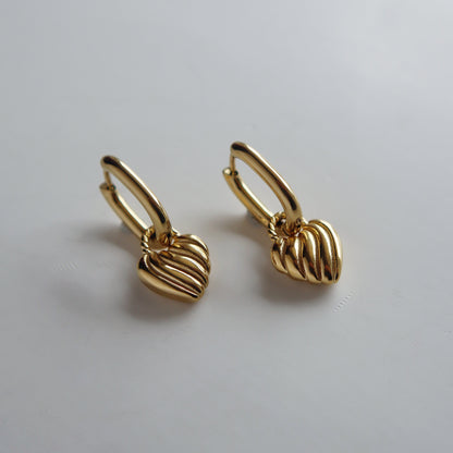 Sweetheart Hoops | Minimalistic Heart Hoops