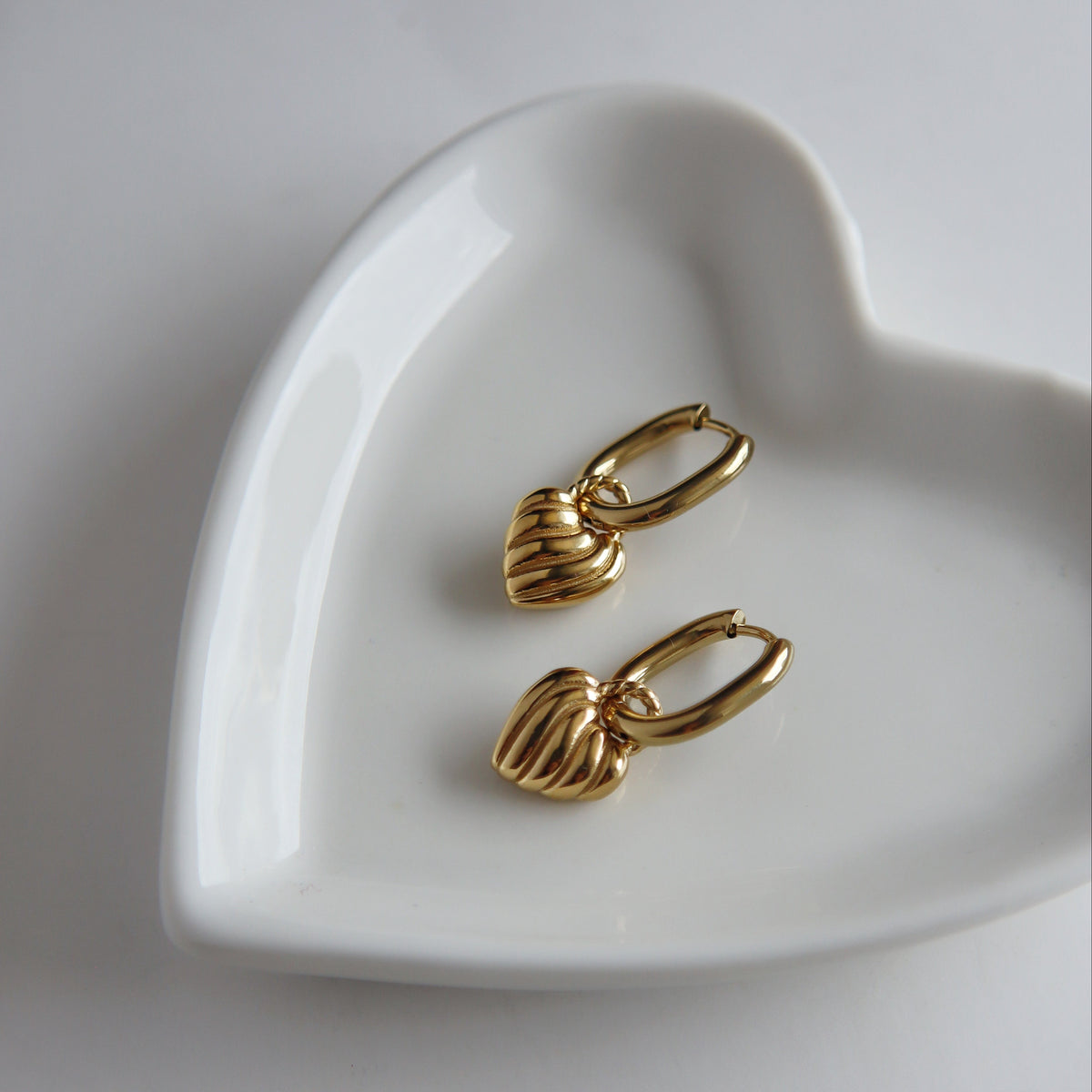 Sweetheart Hoops | Minimalistic Heart Hoops