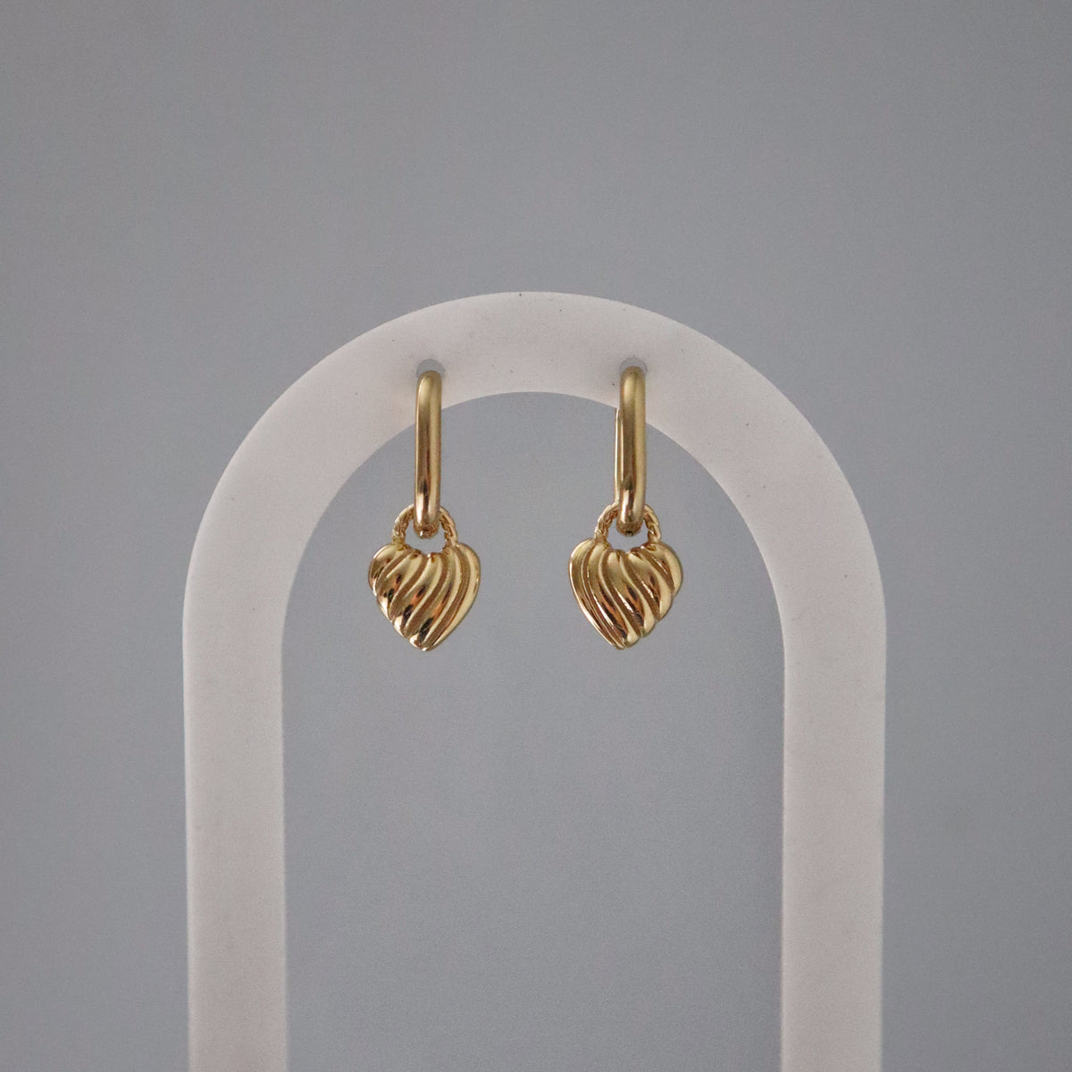 Sweetheart Hoops | Minimalistic Heart Hoops