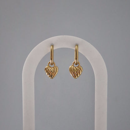 Sweetheart Hoops | Minimalistic Heart Hoops