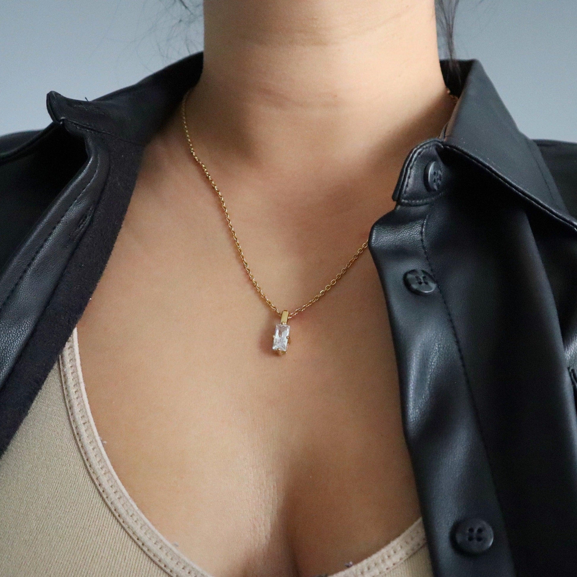 Haven Necklace | Pendant Necklace - JESSA JEWELRY | GOLD JEWELRY; dainty, affordable gold everyday jewelry. Tarnish free, water-resistant, hypoallergenic. Jewelry for everyday wear