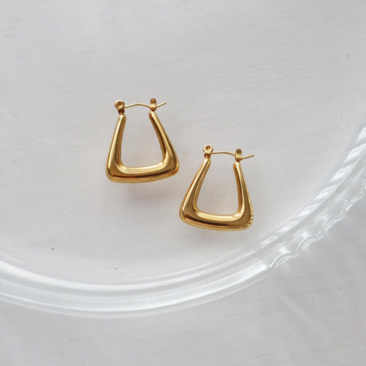 Maddie Hoops | Gold Hoops - JESSA JEWELRY | GOLD JEWELRY; dainty, affordable gold everyday jewelry. Tarnish free, water-resistant, hypoallergenic. Jewelry for everyday wear