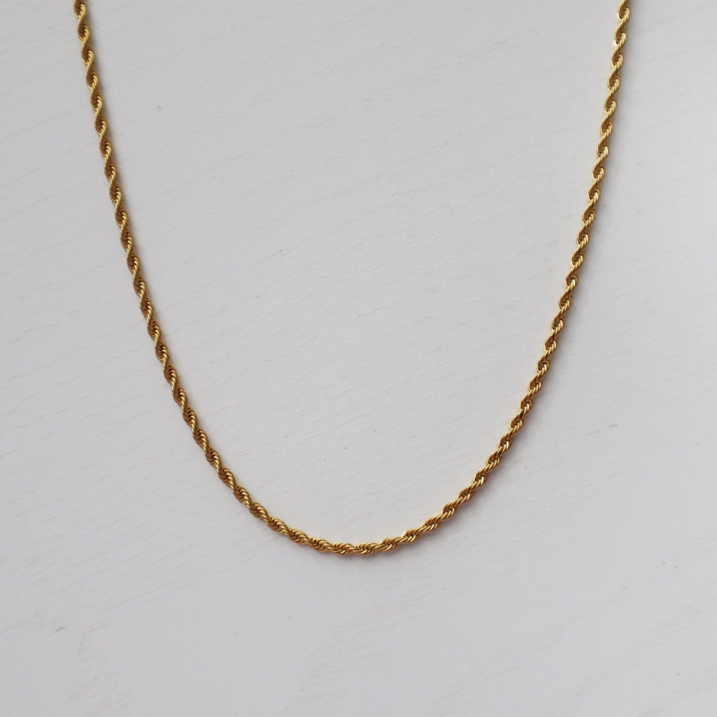 Mini Rope Chain | Everyday Chain - JESSA JEWELRY | GOLD JEWELRY; dainty, affordable gold everyday jewelry. Tarnish free, water-resistant, hypoallergenic. Jewelry for everyday wear