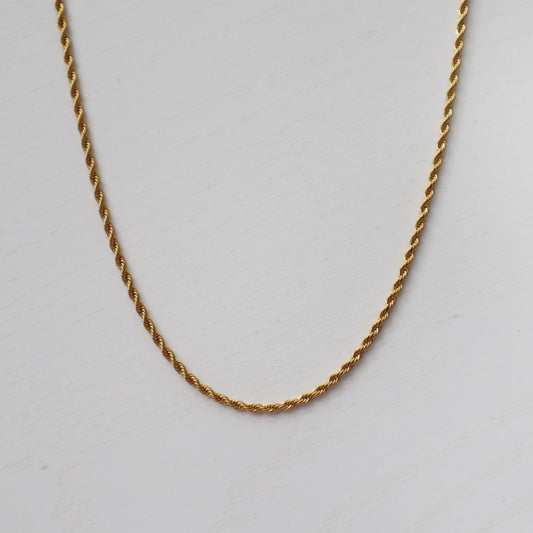 Mini Rope Chain | Everyday Chain - JESSA JEWELRY | GOLD JEWELRY; dainty, affordable gold everyday jewelry. Tarnish free, water-resistant, hypoallergenic. Jewelry for everyday wear