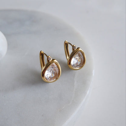 Rina Teardrop Hoops