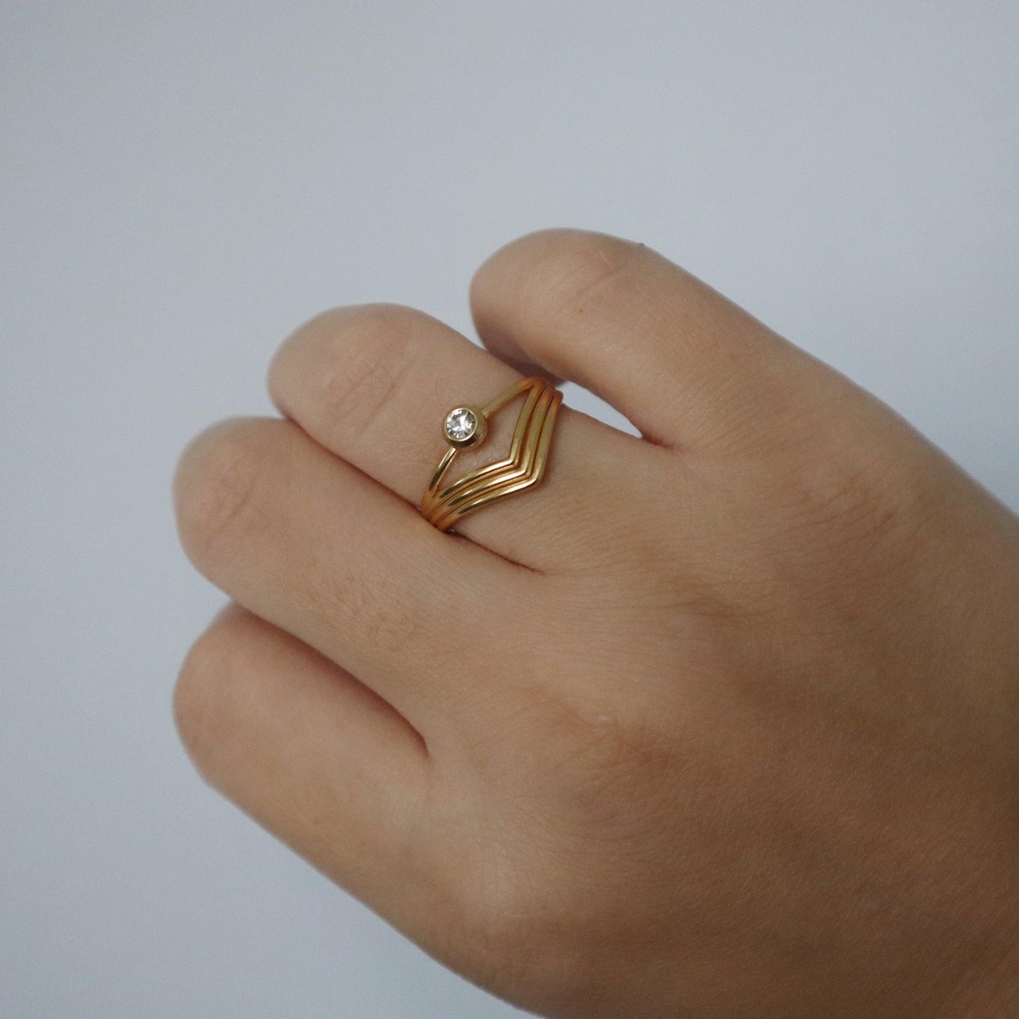 Vera Ring | Adjustable Ring - JESSA JEWELRY | GOLD JEWELRY; dainty, affordable gold everyday jewelry. Tarnish free, water-resistant, hypoallergenic. Jewelry for everyday wear