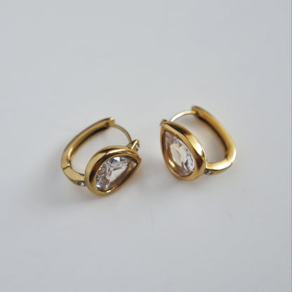 Rina Teardrop Hoops