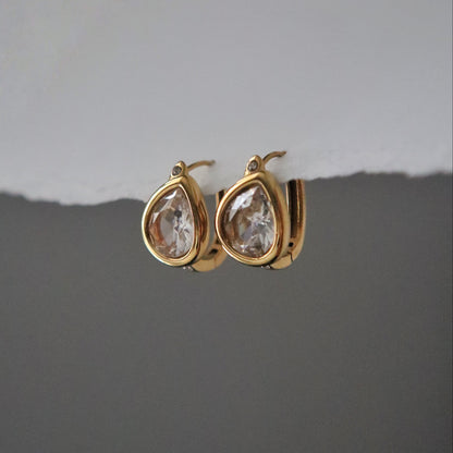 Rina Teardrop Hoops