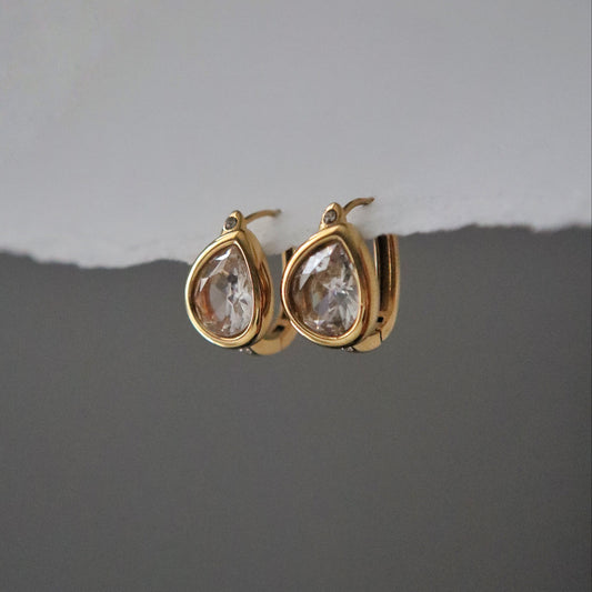Rina Teardrop Hoops