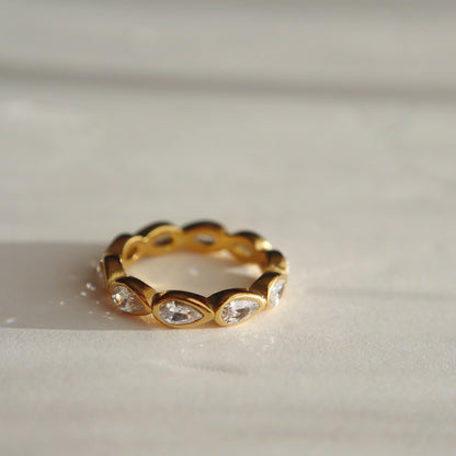 Teardrop Eternity Ring