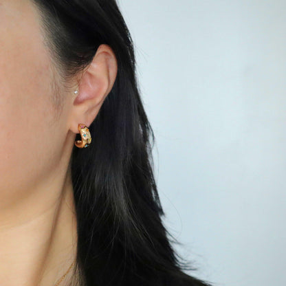 Daphne Star Hoops - JESSA JEWELRY | GOLD JEWELRY; dainty, affordable gold everyday jewelry. Tarnish free, water-resistant, hypoallergenic. Jewelry for everyday wear