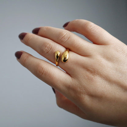 Wrap Ring | Adjustable Ring - JESSA JEWELRY | GOLD JEWELRY; dainty, affordable gold everyday jewelry. Tarnish free, water-resistant, hypoallergenic. Jewelry for everyday wear