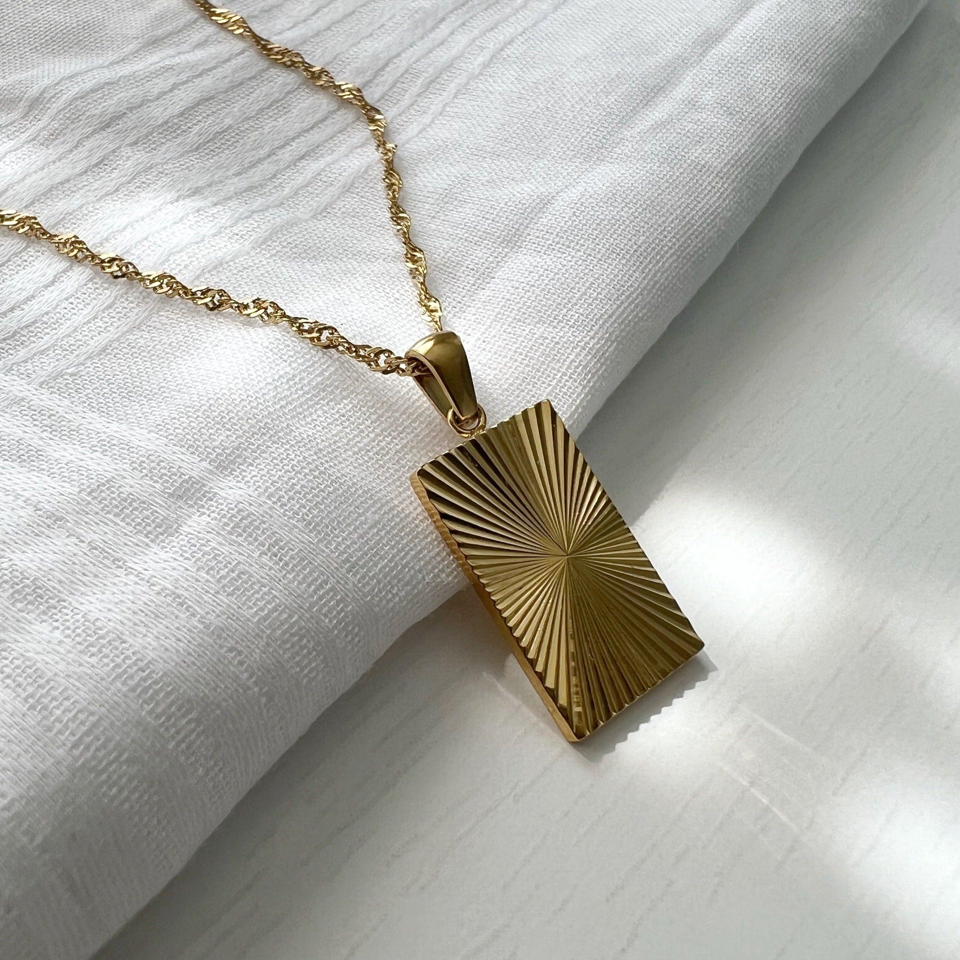 Celeste Necklace | Pendant Necklace - JESSA JEWELRY | GOLD JEWELRY; dainty, affordable gold everyday jewelry. Tarnish free, water-resistant, hypoallergenic. Jewelry for everyday wear